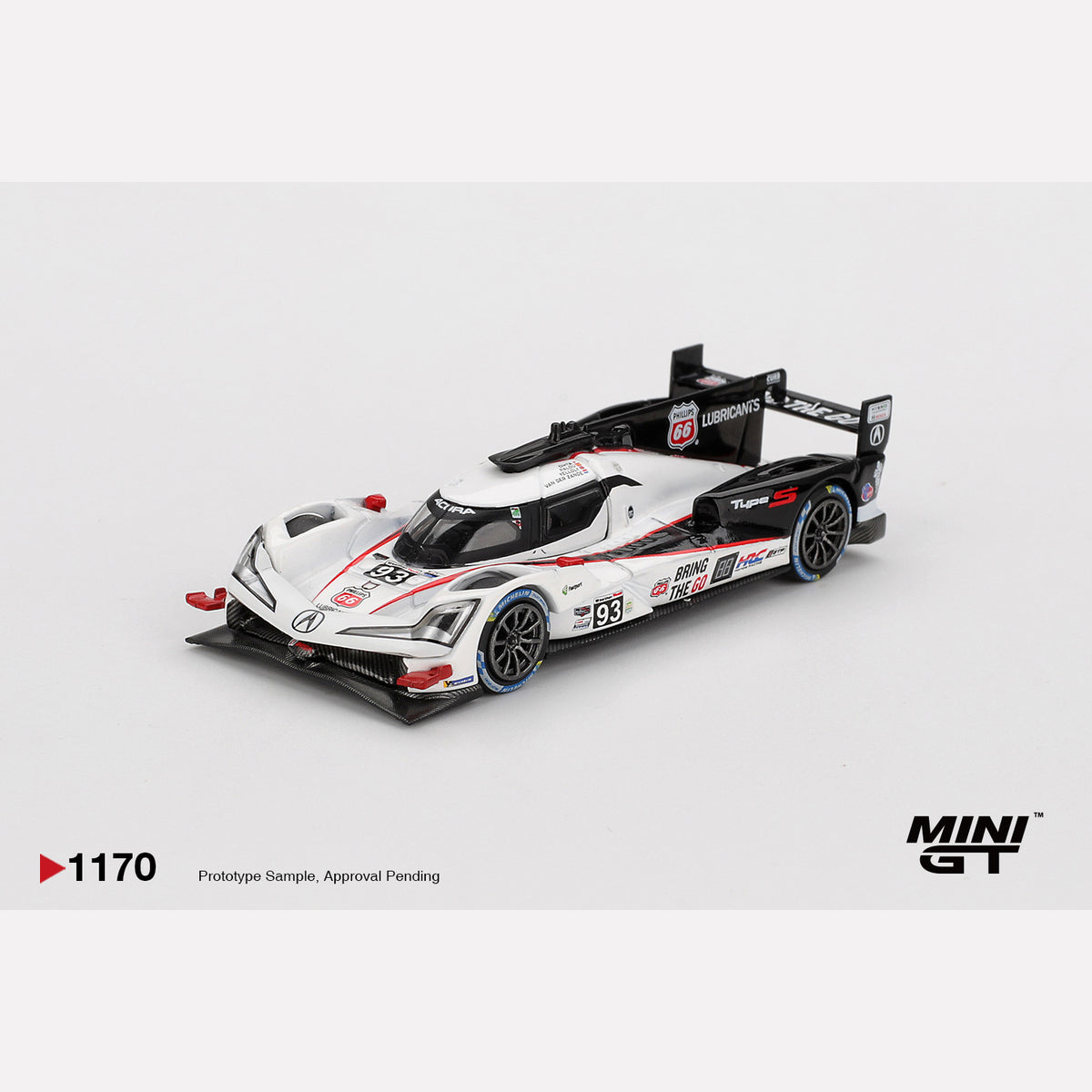 MiniGT #1170 Acura ARX-06 GTP #93 Acura Meyer Shank Racing 2025 IMSA Daytona 24 Hrs (LHD)