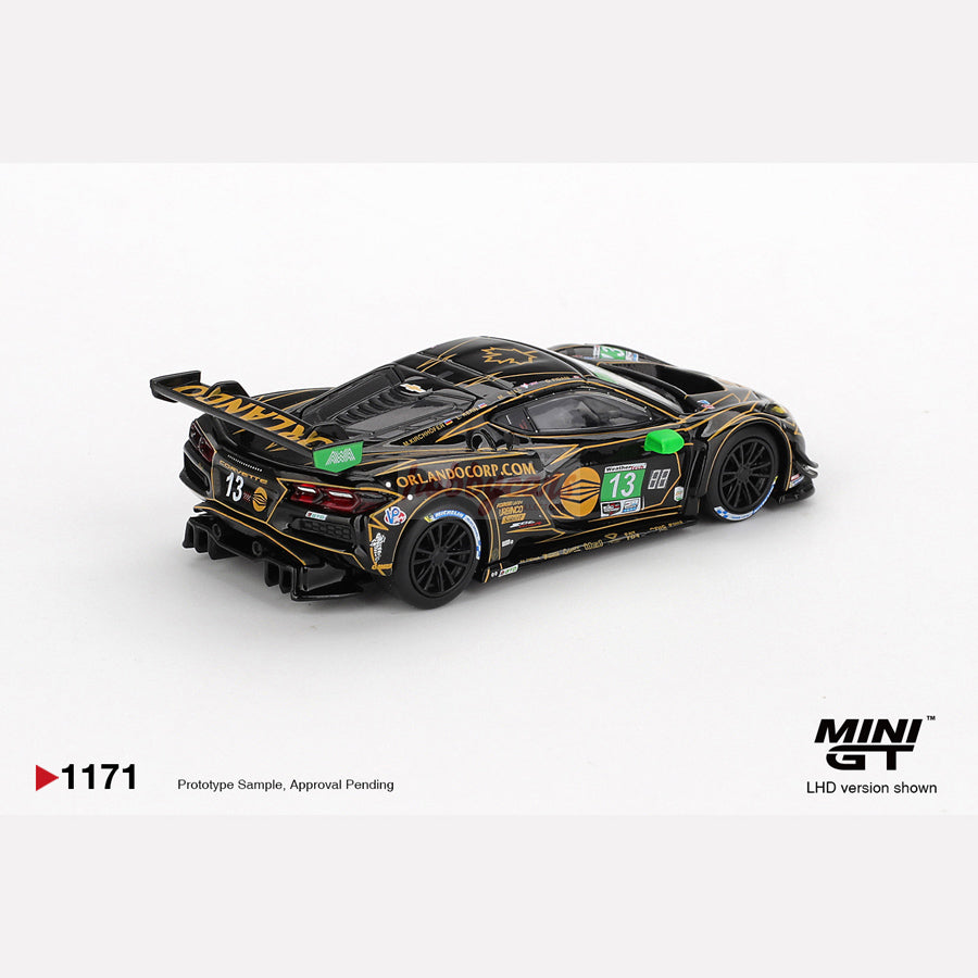 MiniGT #1171 Chevrolet Corvette Z06 GT3.R #13 AWA 2025 IMSA Daytona 24 Hrs (LHD)