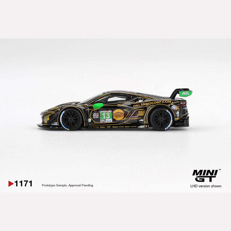 MiniGT #1171 Chevrolet Corvette Z06 GT3.R #13 AWA 2025 IMSA Daytona 24 Hrs (LHD)