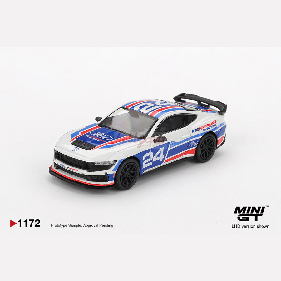 MiniGT #1172 Ford Mustang Dark Horse #24 Ford Performance Racing School (LHD)