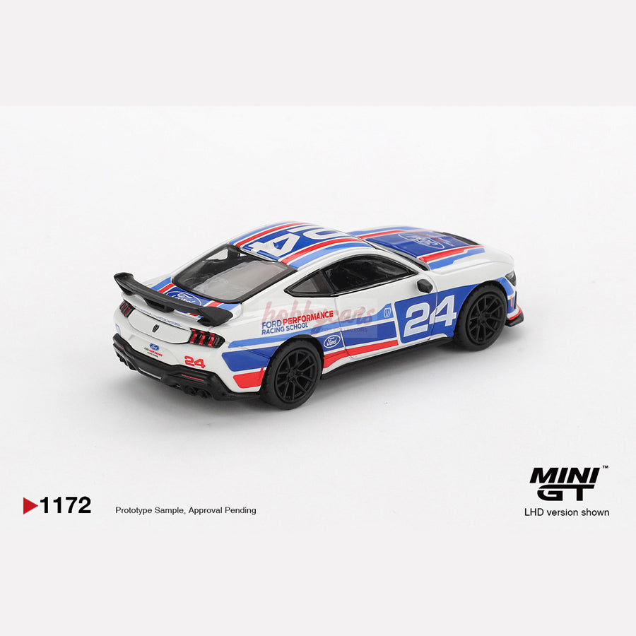 MiniGT #1172 Ford Mustang Dark Horse #24 Ford Performance Racing School (LHD)