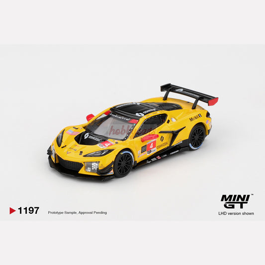 MiniGT #1197 Chevrolet Corvette Z06 GT3.R #4 Corvette Racing by Pratt Miller Motorsports 2025 IMSA Daytona 24 Hrs (LHD)