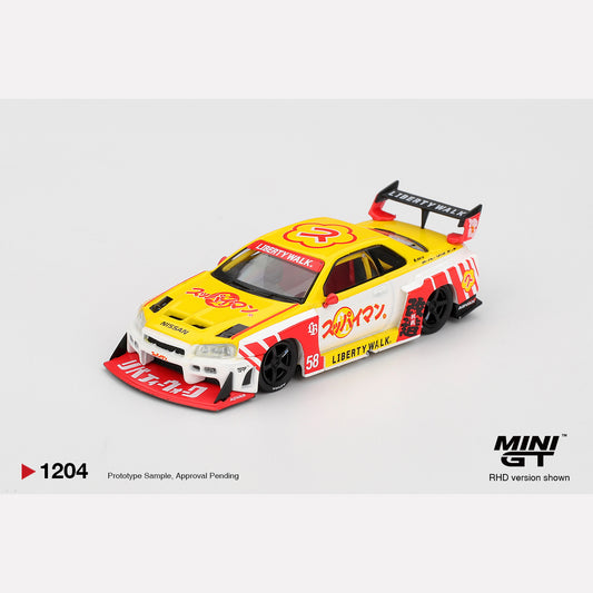 MiniGT #1204 Nissan LB-ER34 Super Silhouette SKYLINE Suppaiman Okinawa (RHD)