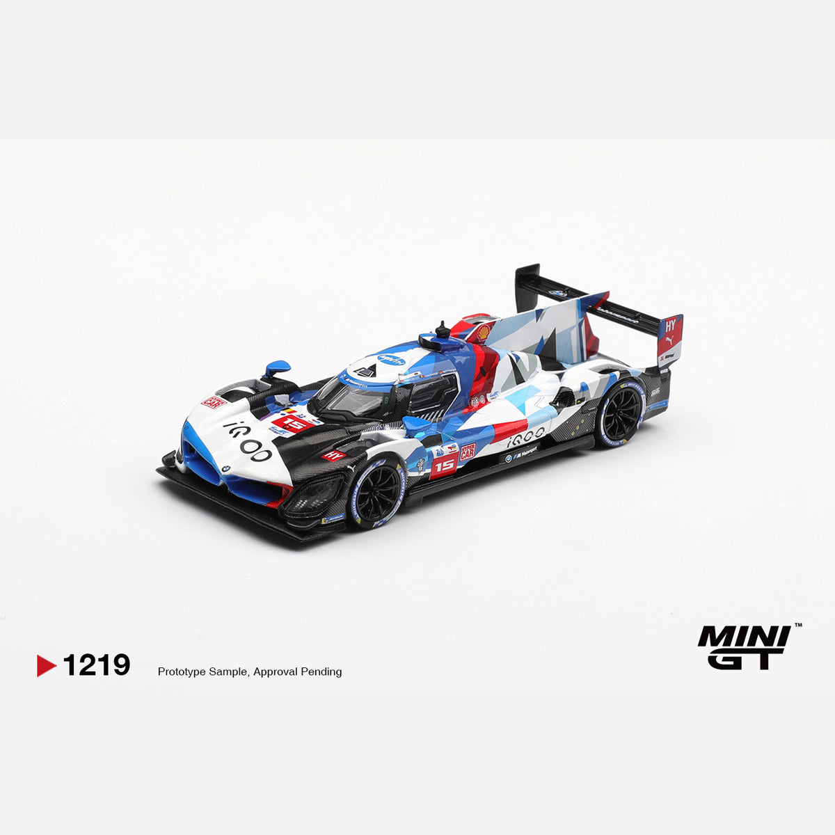 MiniGT #1219 BMW M Hybrid V8 Hypercar #15 BMW M TEAM WRT 2024 Le Mans 24 Hrs (LHD)