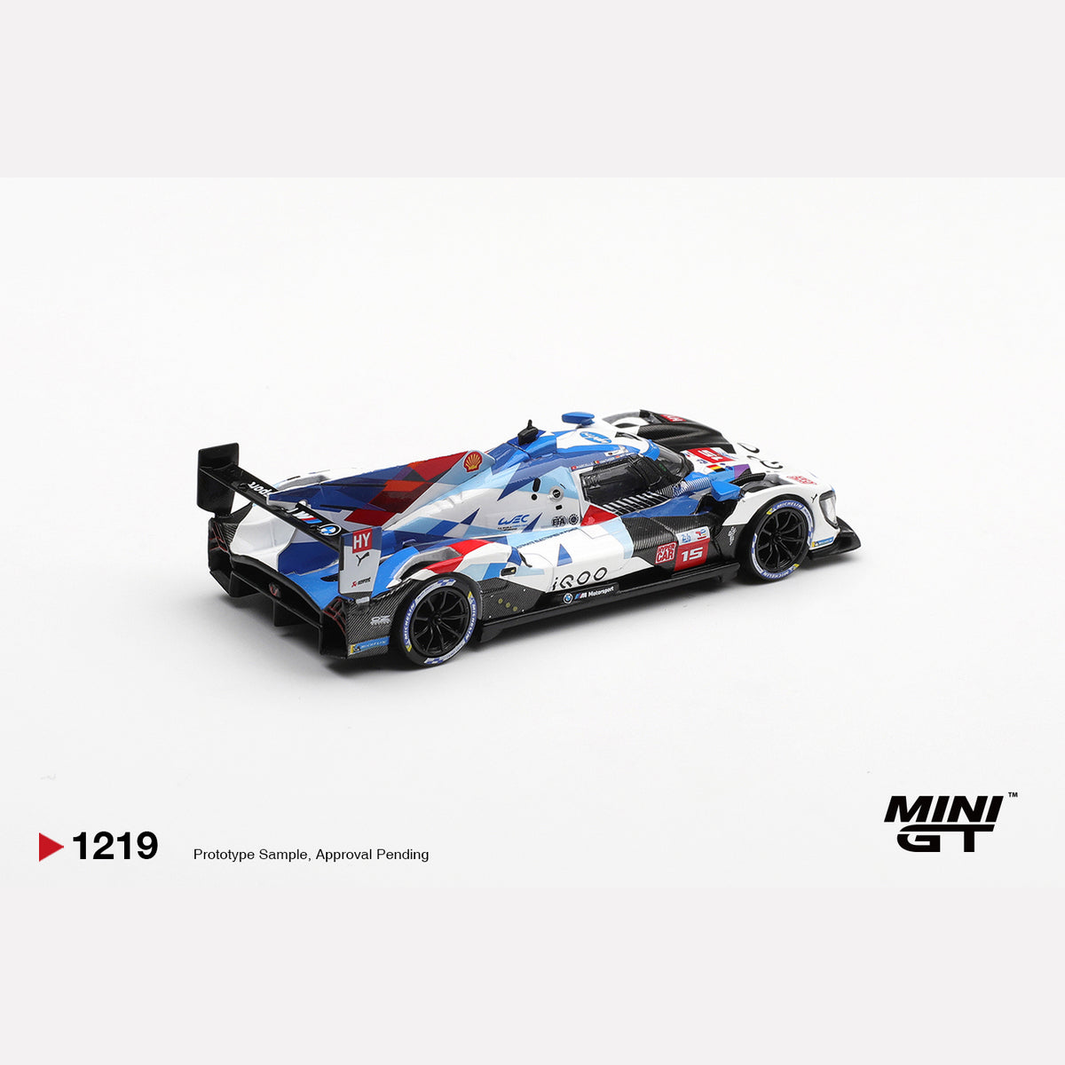 MiniGT #1219 BMW M Hybrid V8 Hypercar #15 BMW M TEAM WRT 2024 Le Mans 24 Hrs (LHD)