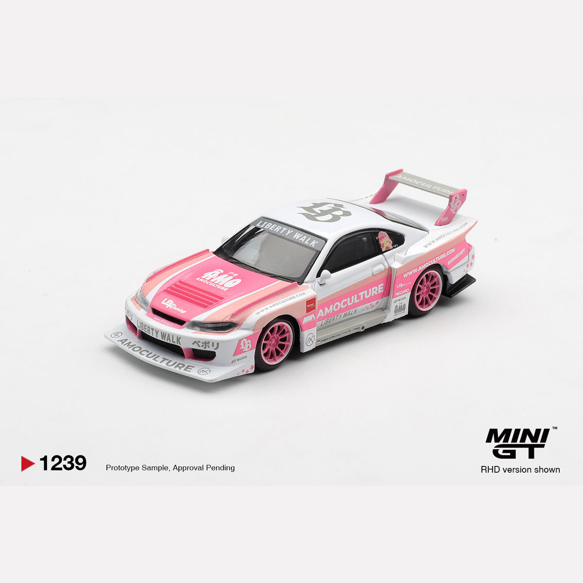 MiniGT #1239 Nissan SILVIA (S15) LB-Super Silhouette AMOCULTURE (RHD)