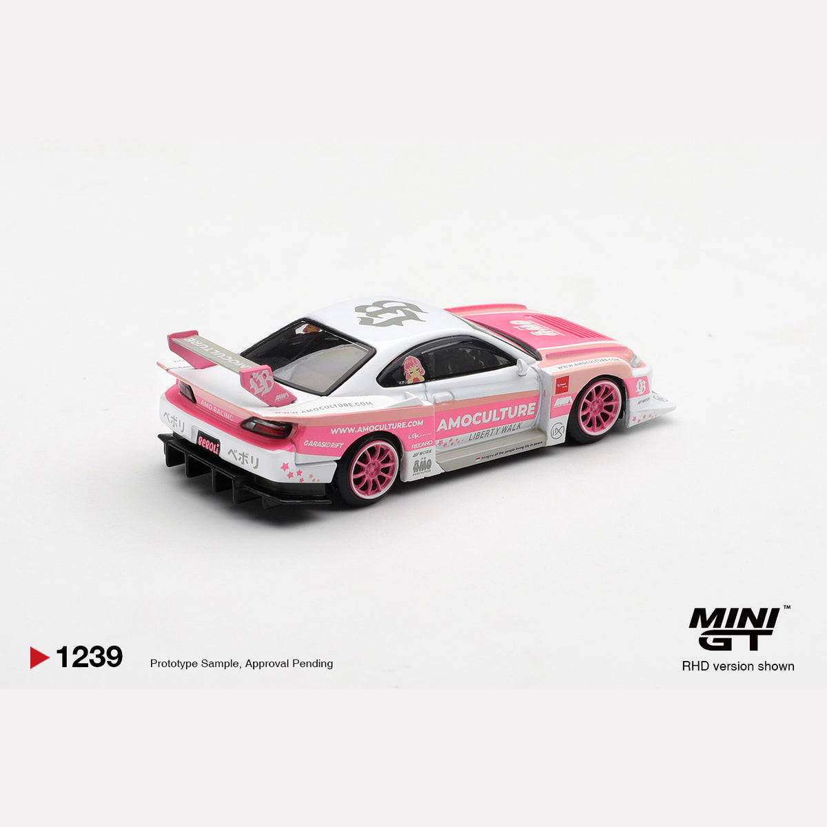 MiniGT #1239 Nissan SILVIA (S15) LB-Super Silhouette AMOCULTURE (RHD)