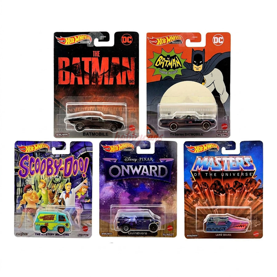 Hot Wheels [2022 Replica Entertainment] Mix 1 - Set of 5 Cars (Damaged)