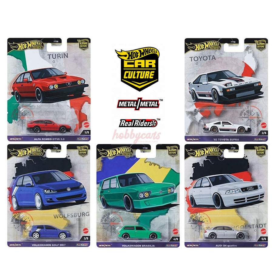 Hot Wheels [2024 World Tour] Set of 5 Cars