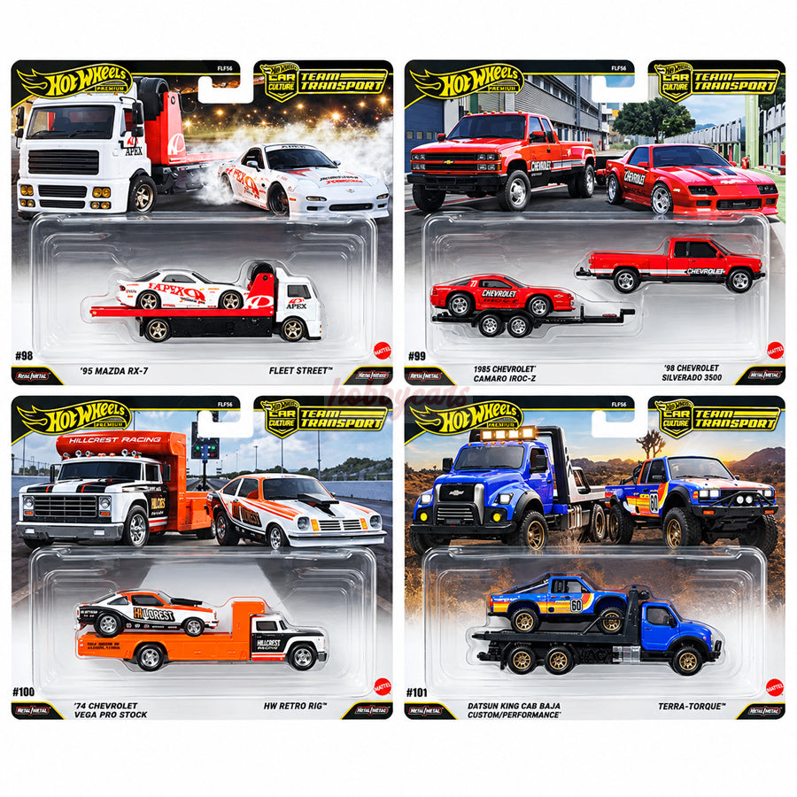 [PREORDER] Hot Wheels [2027 Team Transport Case N] Set of 4 (Sealed Case)