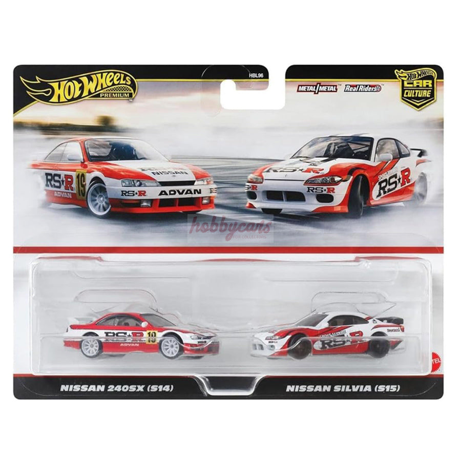 Hot Wheels 2 Twin Pack Nissan 240SX (S14), Nissan Silvia (S15)