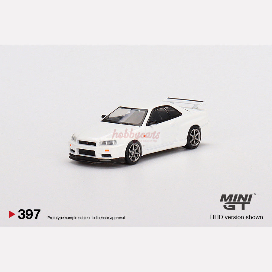 MiniGT #397 Nissan Skyline GT-R (R34) V-Spec N1 White (RHD)