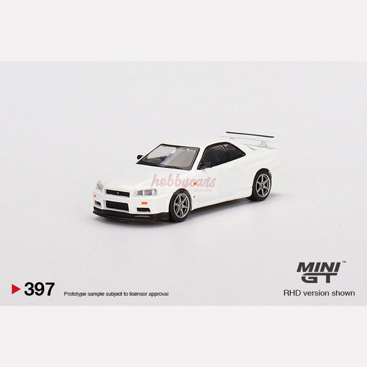 MiniGT #397 Nissan Skyline GT-R (R34) V-Spec N1 White (RHD)