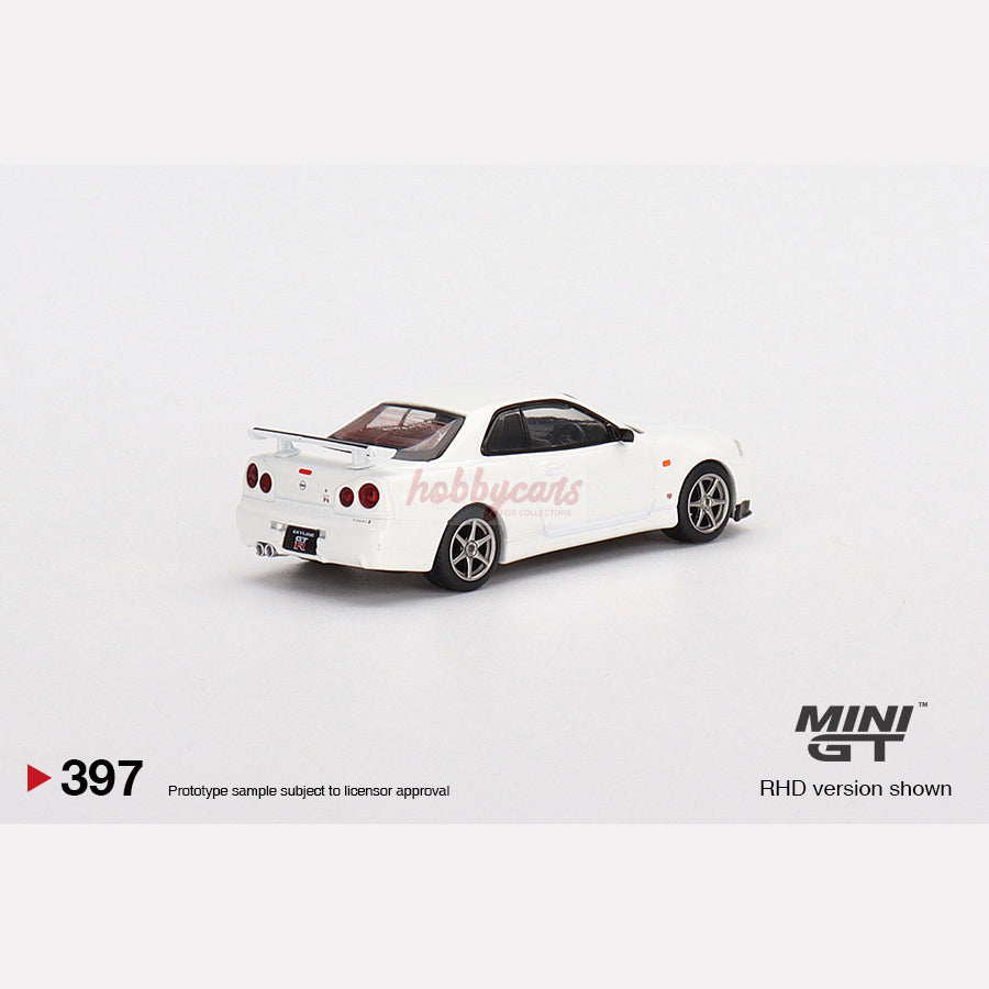 MiniGT #397 Nissan Skyline GT-R (R34) V-Spec N1 White (RHD)