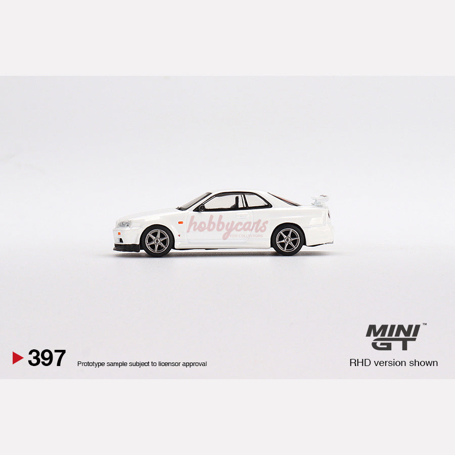 MiniGT #397 Nissan Skyline GT-R (R34) V-Spec N1 White (RHD)
