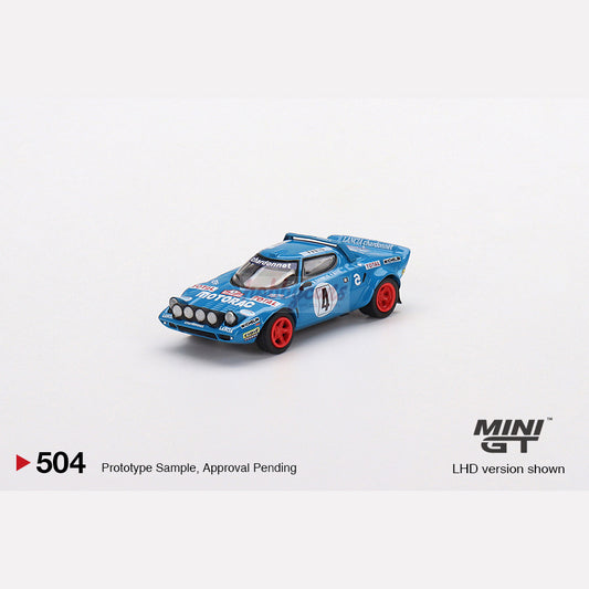 MiniGT #504 Lancia Stratos HF 1979 Rally Monte Carlo Winner #4 (LHD)