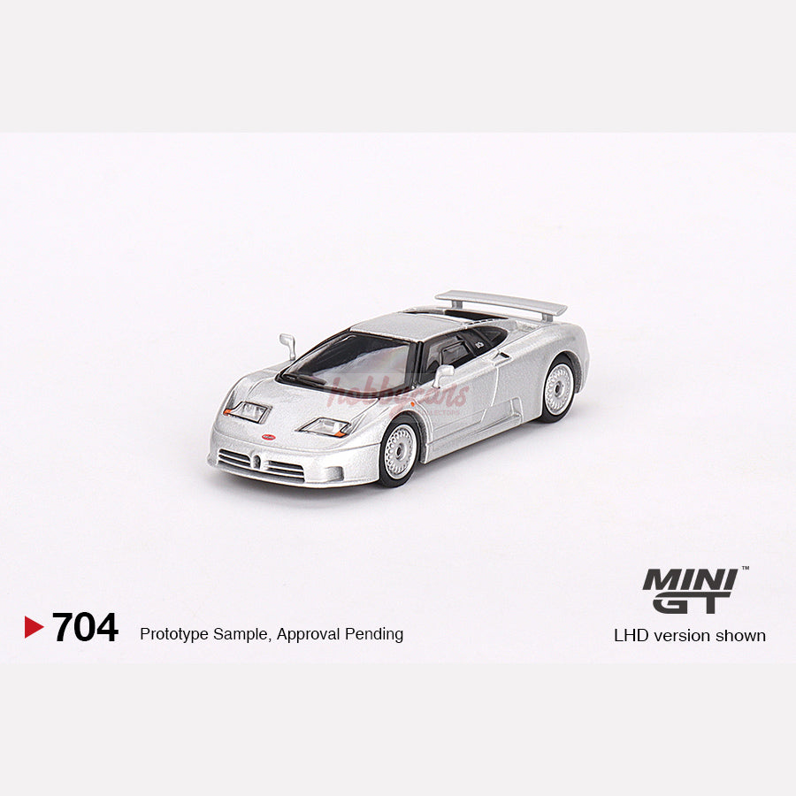 MiniGT #704 Bugatti EB110 GT Grigio Chiaro (LHD)