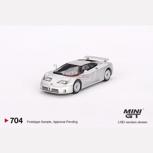 MiniGT #704 Bugatti EB110 GT Grigio Chiaro (LHD)