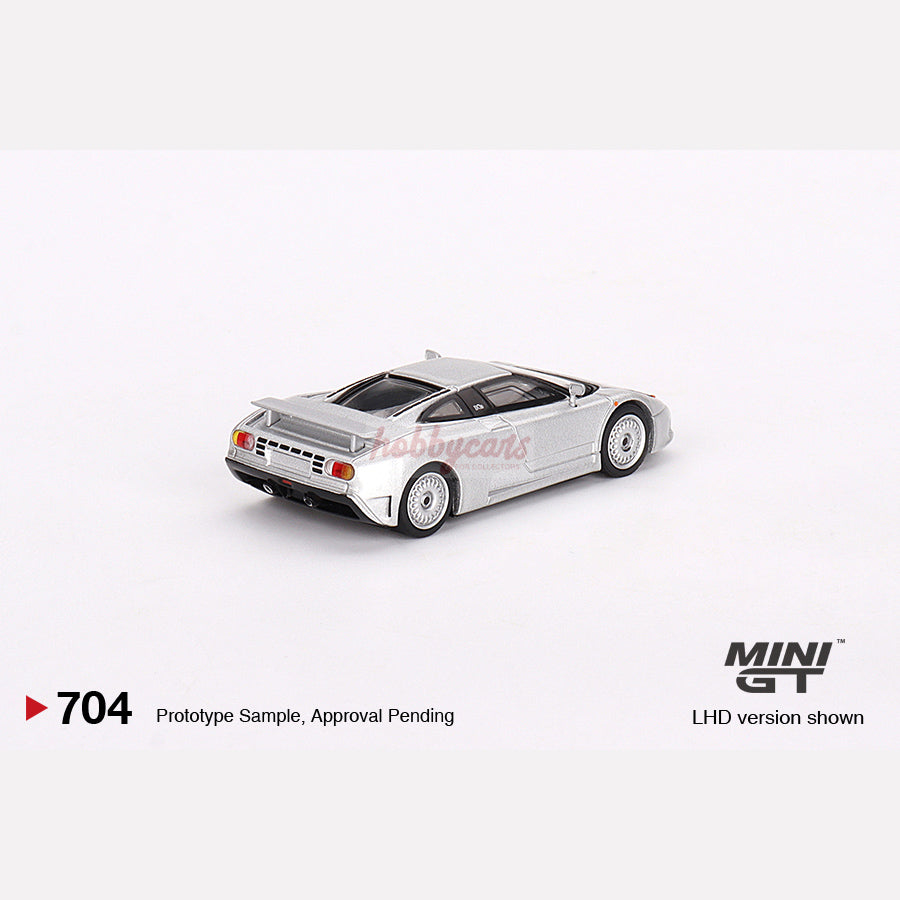 MiniGT #704 Bugatti EB110 GT Grigio Chiaro (LHD)