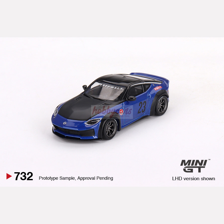 MiniGT #732 Nissan Z LB NATION WORKS Seiran Blue (LHD)