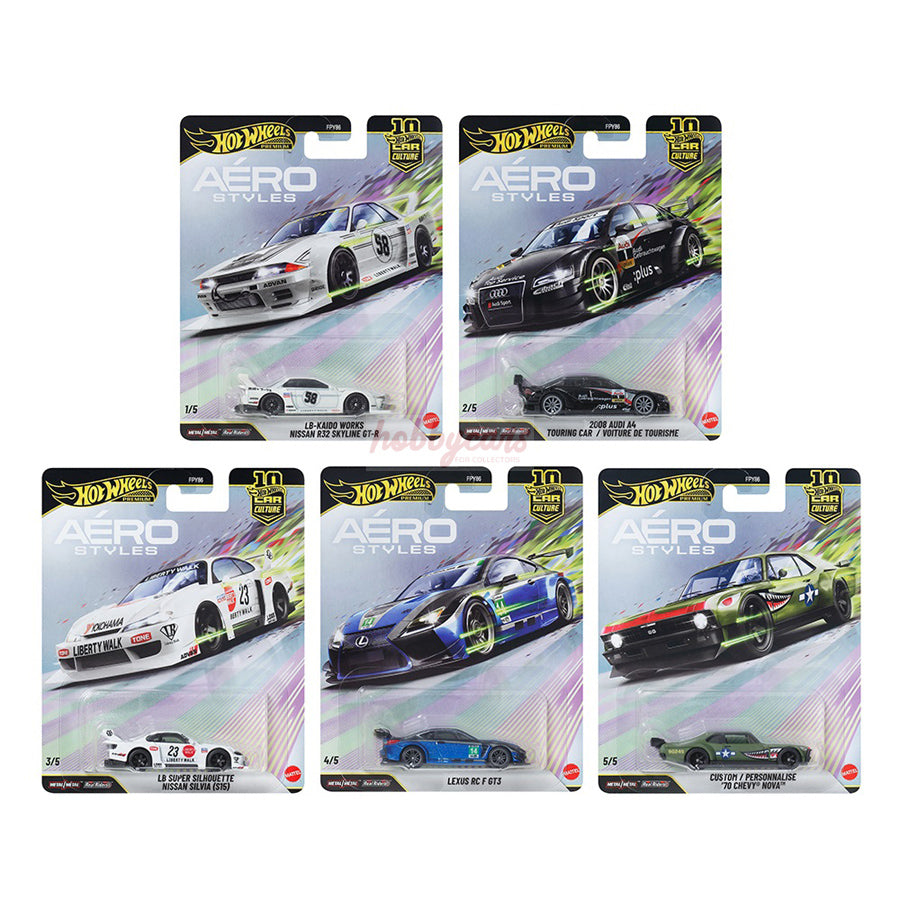 [PREORDER] Hot Wheels [2026 Aerostyles] Set of 5 Cars