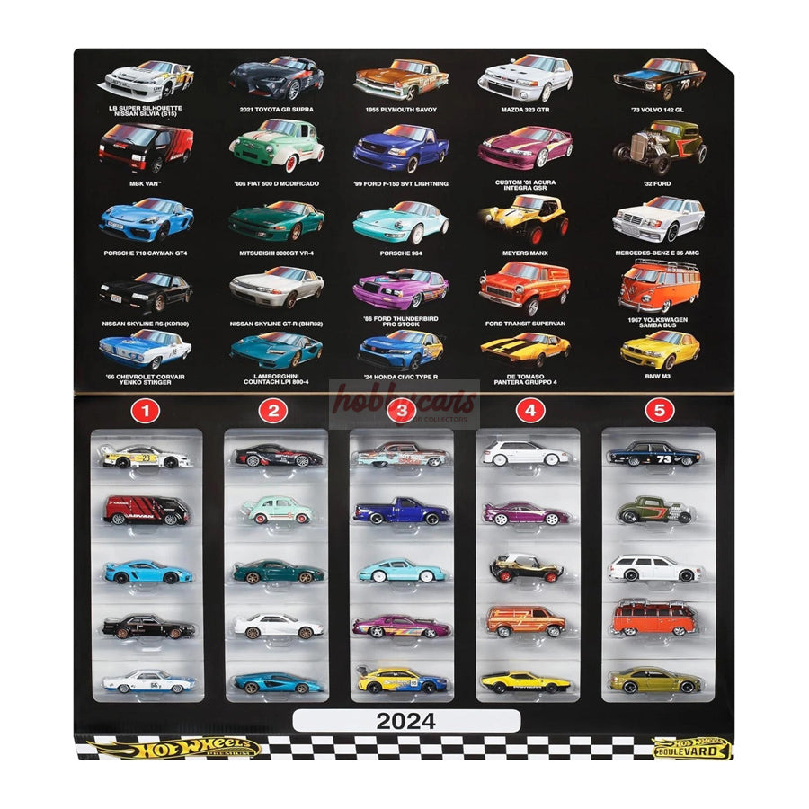 Hot Wheels [2024 Boulevard] 25 Car Factory Box Set