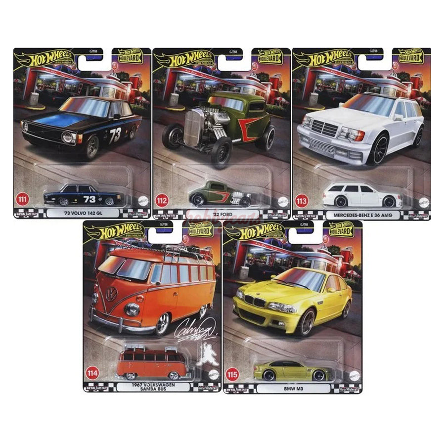 Hot Wheels [2024 Boulevard] Mix 5 - Set of 5 Cars