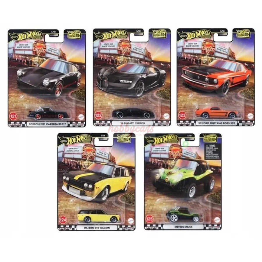 Hot Wheels [2025 Boulevard] Mix 2 - Set of 5 Cars