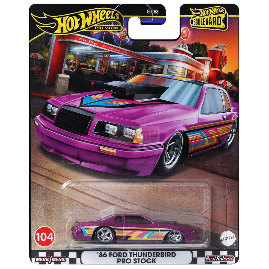 Hot Wheels Boulevard #104 '86 Ford Thunderbird Pro Stock