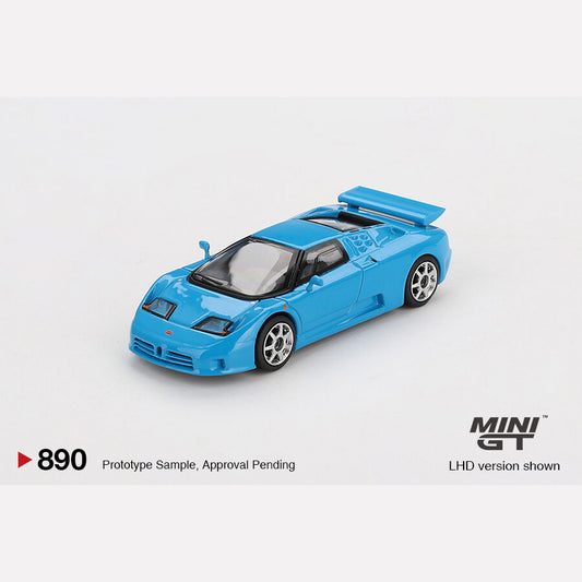 MiniGT #890 Bugatti EB110 Super Sport Blu Bugatti