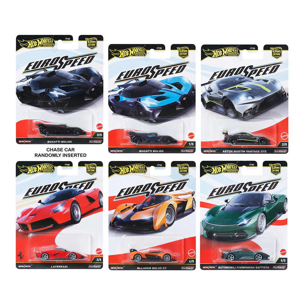 Hot Wheels [2025 Euro Speed] Sealed Case of 10 Cars