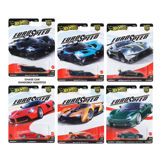 Hot Wheels [2025 Euro Speed] Sealed Case of 10 Cars