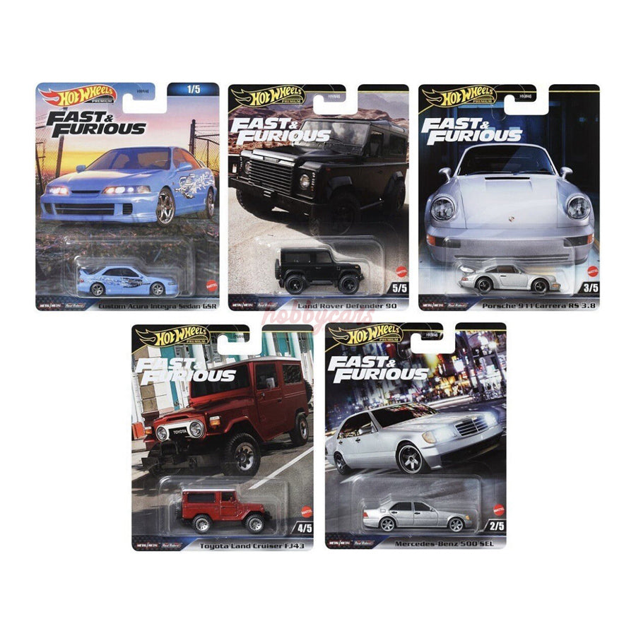 Hot Wheels [2024 Fast & Furious] Mix 3 - Set of 5 Cars