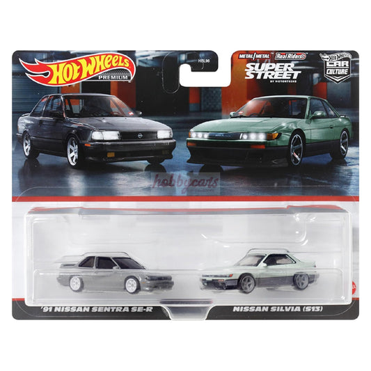 Hot Wheels 2 Twin Pack '91 Nissan Sentra SE-R, Nissan Silvia (S13)