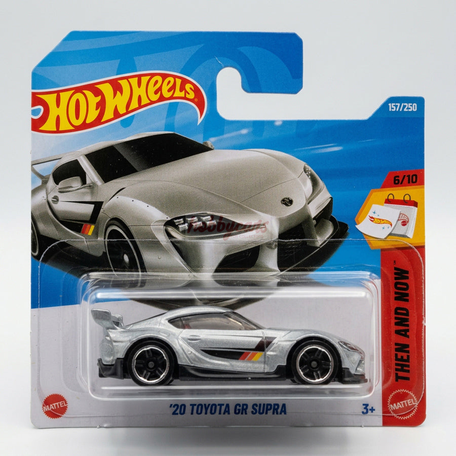 Hot Wheels '20 Toyota GR Supra (Grey) Short Card (Damaged) Then And Now 157/250
