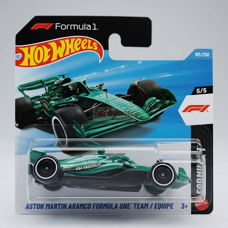 Hot Wheels Aston Martin Aramco Formula One Team (Green) Short Card Formula 1 185/250