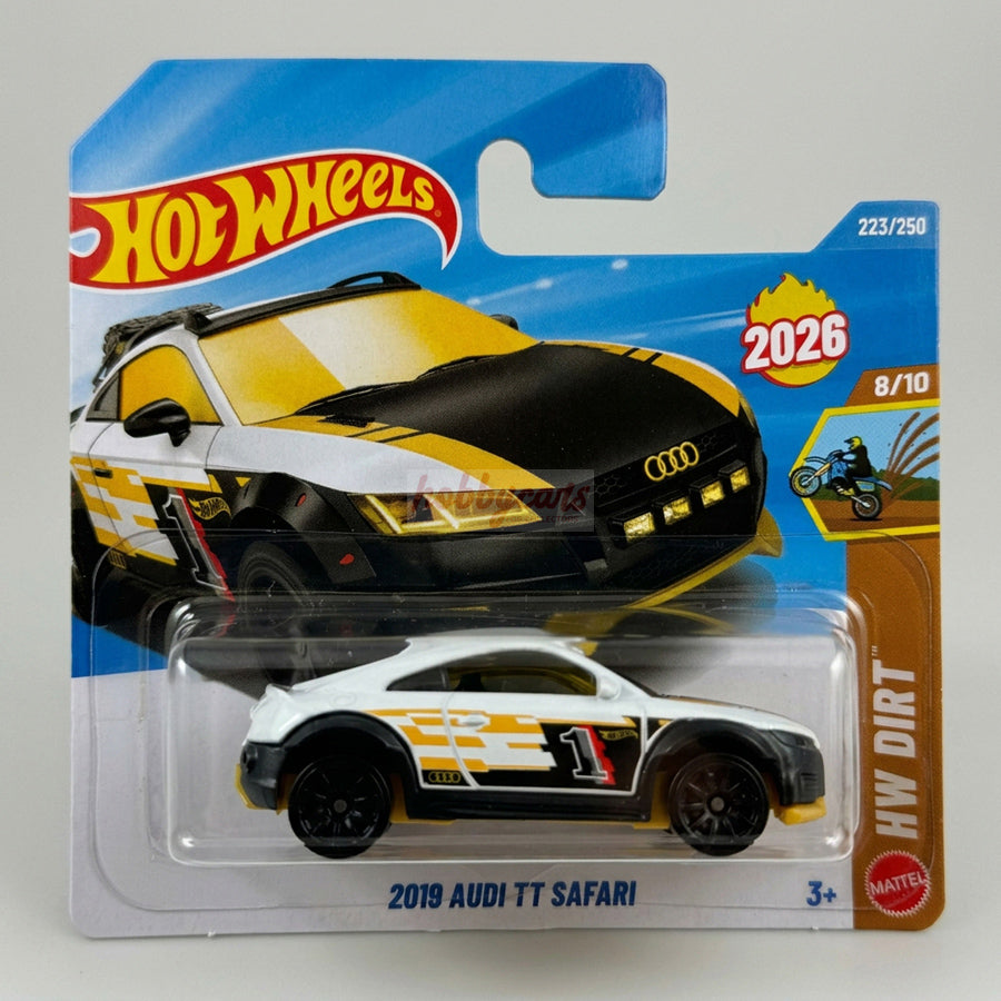 Hot Wheels 2019 Audi TT Safari (White/Black) Short Card HW Dirt 223/250