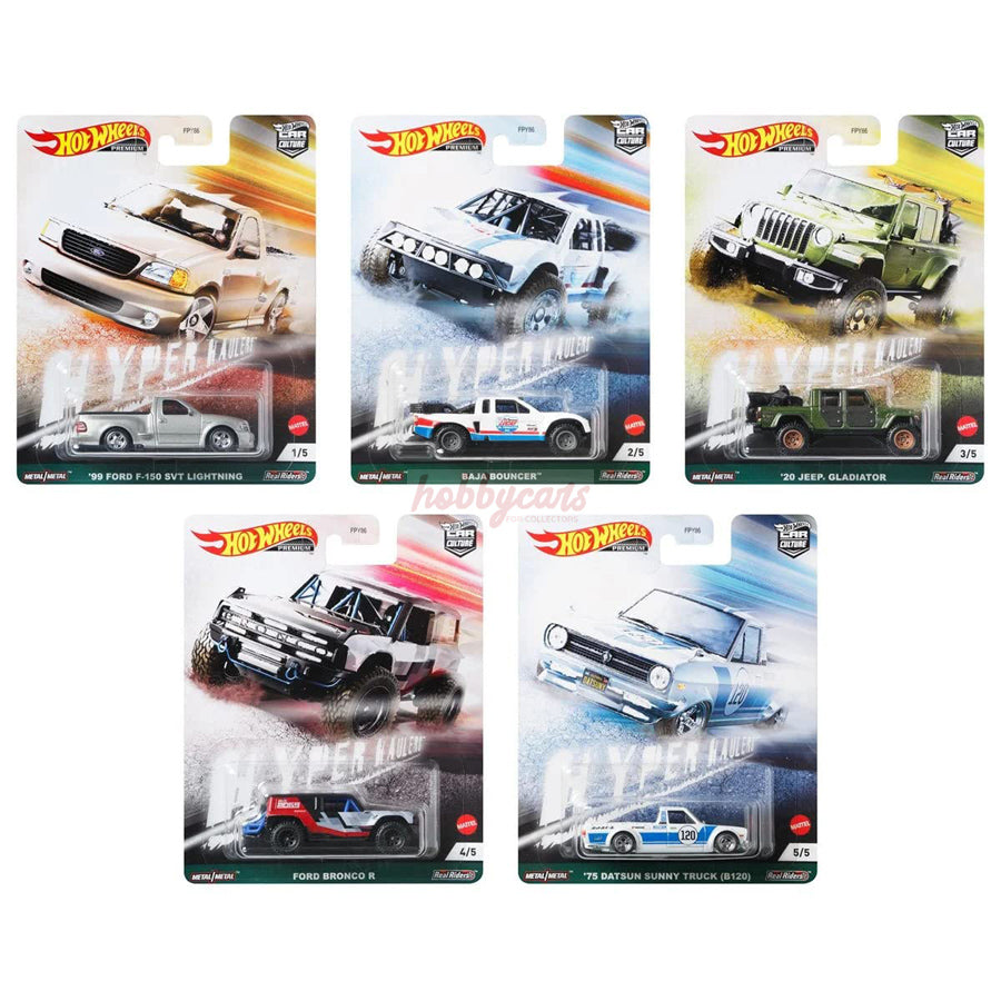 Hot Wheels [2021 Hyper Haulers] Set of 5 Cars