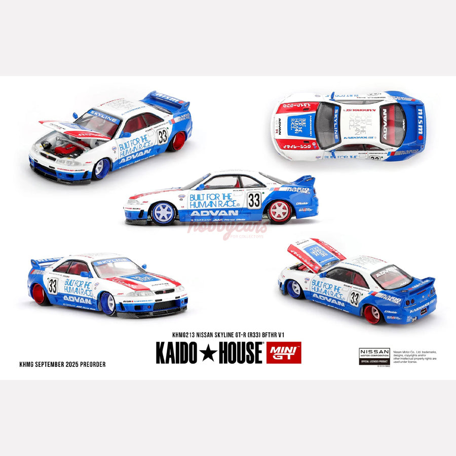 MiniGT KAIDO HOUSE #213 Nissan Skyline GT-R (R33) BFTHR V1