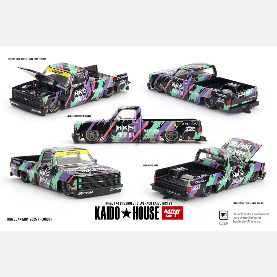 MiniGT KAIDO HOUSE #174 Chevrolet Silverado KAIDO HKS V1