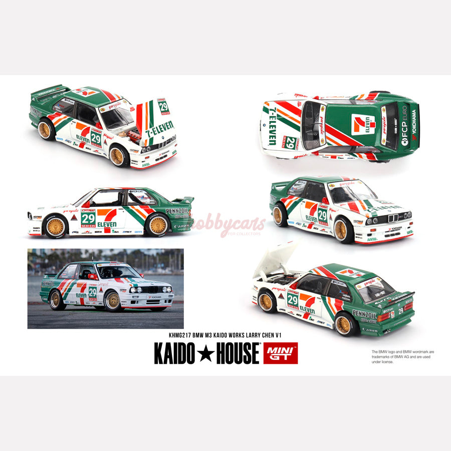 MiniGT KAIDO HOUSE #217 BMW M3 KAIDO WORKS LARRY CHEN V1 (7-Eleven)