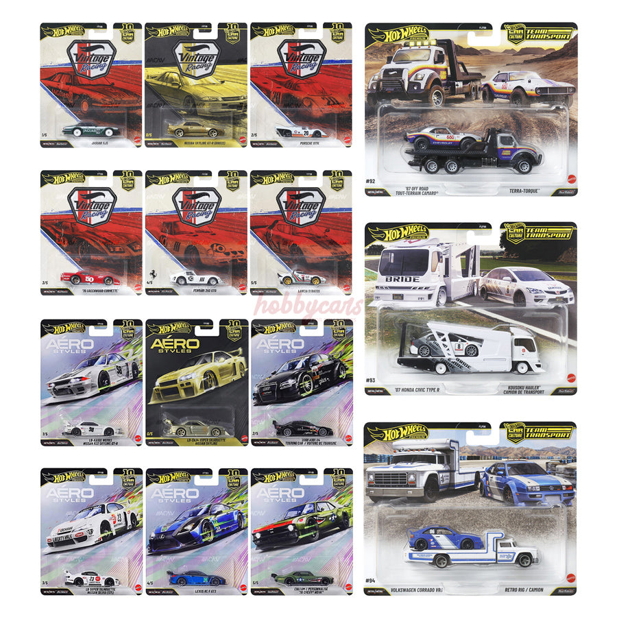 PREORDER] Hot Wheels 2026 Car Culture & Team Transport Factory Set