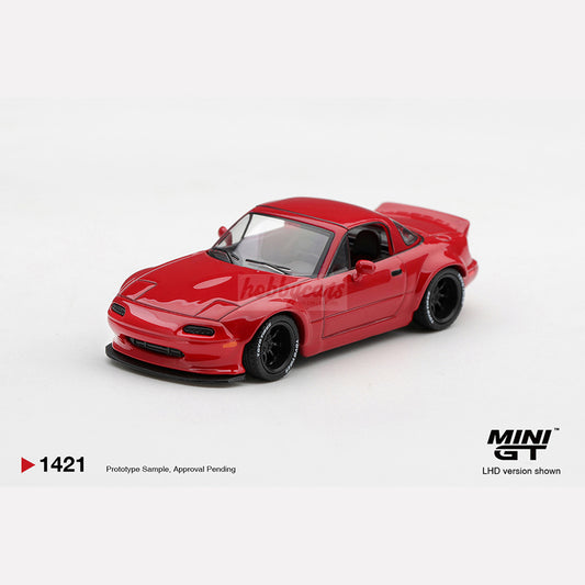 [PREORDER] MiniGT #1421 Mazda MX-5 (NA) Pandem Classic Red
