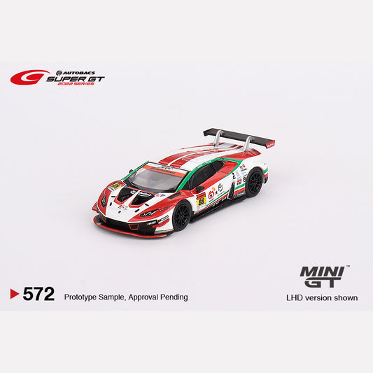 MiniGT #572 Lamborghini Huracán GT3 EVO #88 “Weibo Primez LAMBORGHINI GT3” JLOC 2022 SUPER GT SERIES (Blister)