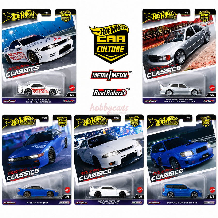 Hot Wheels [2024 Modern Classics] Set of 5 Cars (Damaged)