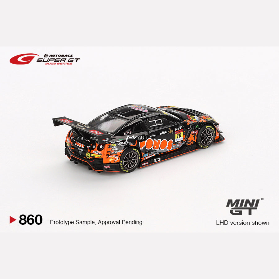 MiniGT #860 Nissan GT-R NISMO GT3 #10 "PONOS GAINER GT-R" 2023 SUPER GT SERIES (Blister)