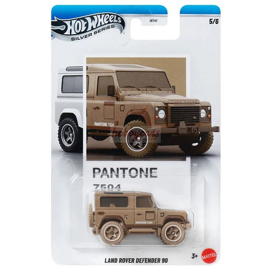 Hot Wheels [2025 Silver Series] Pantone 7504 Land Rover Defender 90
