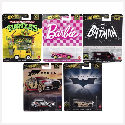 Hot Wheels [2024 Pop Culture] Mix 5 - Set of 5 Cars (Damaged)