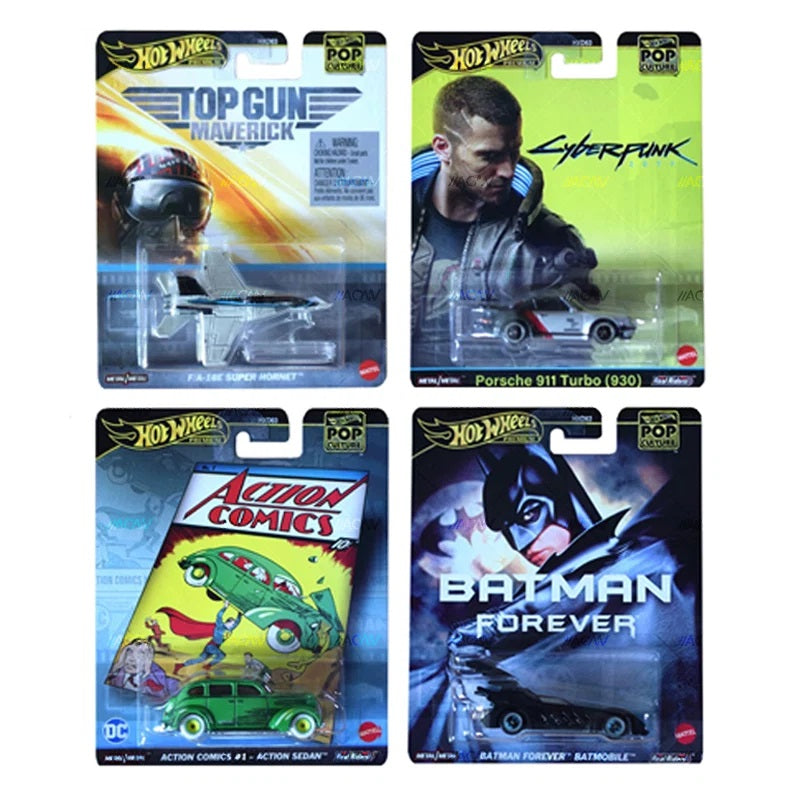 Hot Wheels [2024 Pop Culture] Mix 6 - Set of 4 Cars (Damaged)