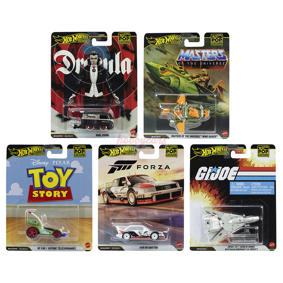 [PREORDER] Hot Wheels [2026 Pop Culture] Mix 4, Set of 5 Cars
